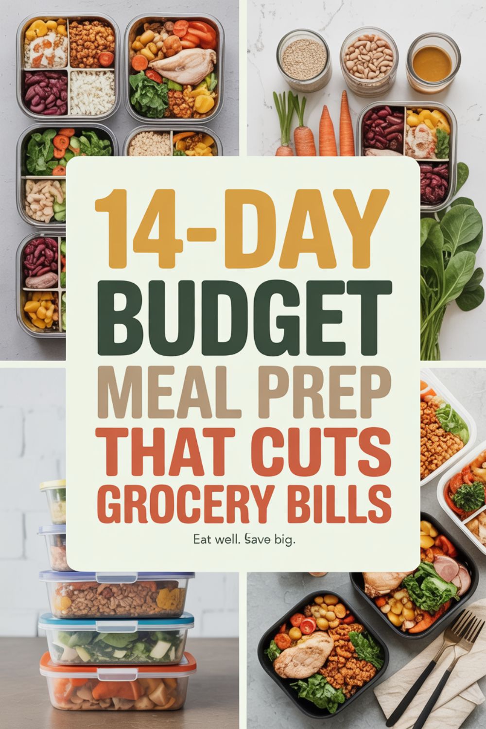 14 Day Budget Meal Prep That Cuts Grocery Bills