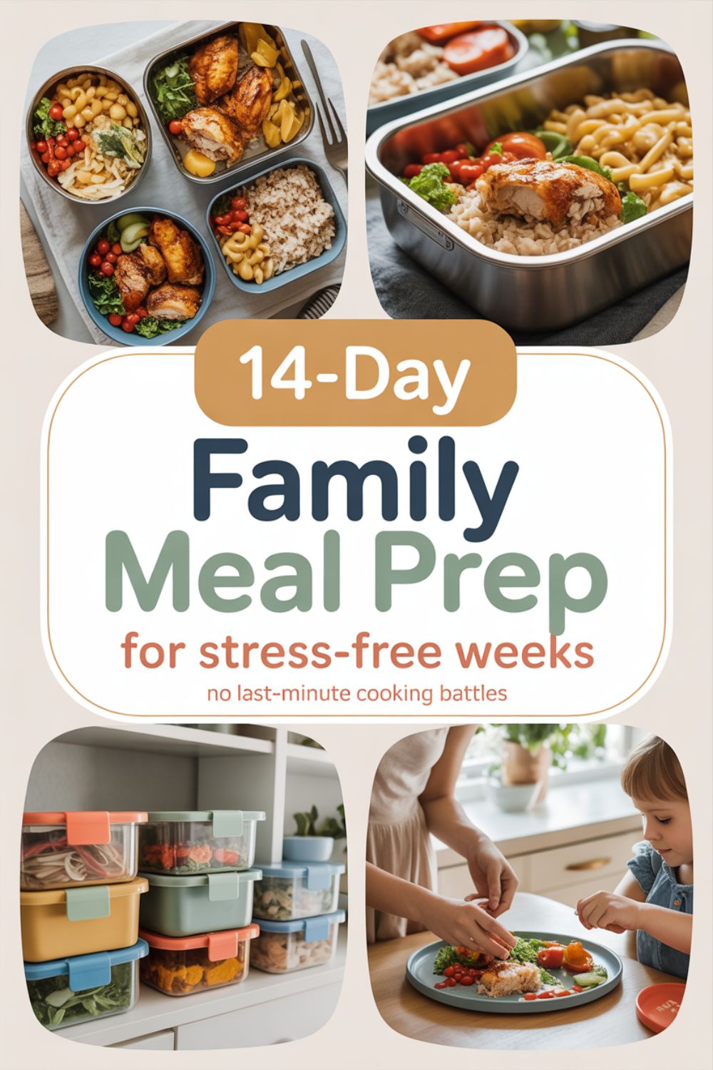 14 Day Family Meal Prep for Stress Free Weeks