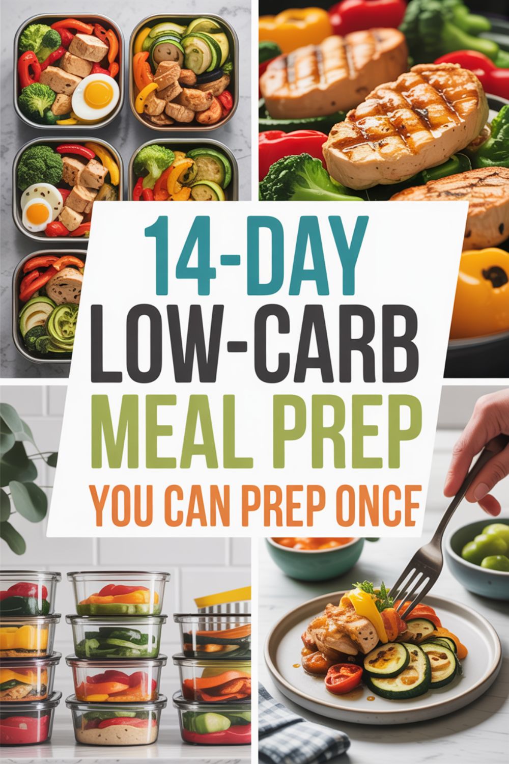 14 Day Low Carb Meal Prep You Can Prep Once