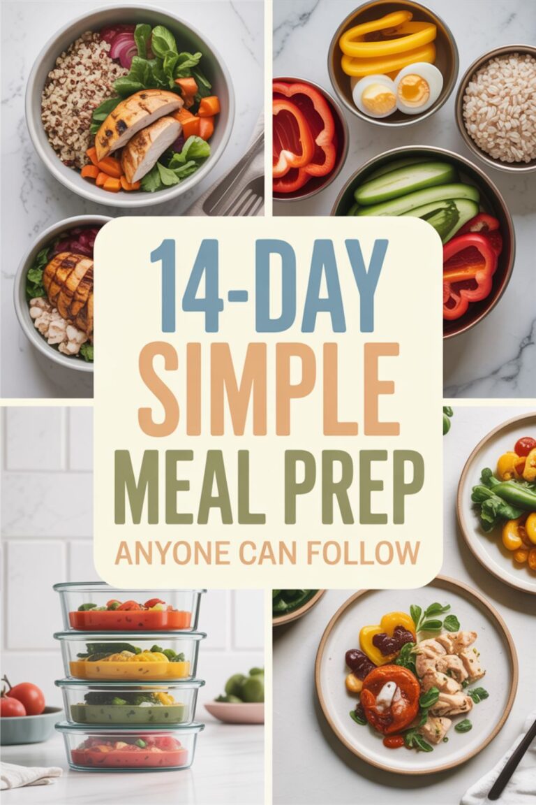 14-Day Simple Meal Prep Anyone Can Follow