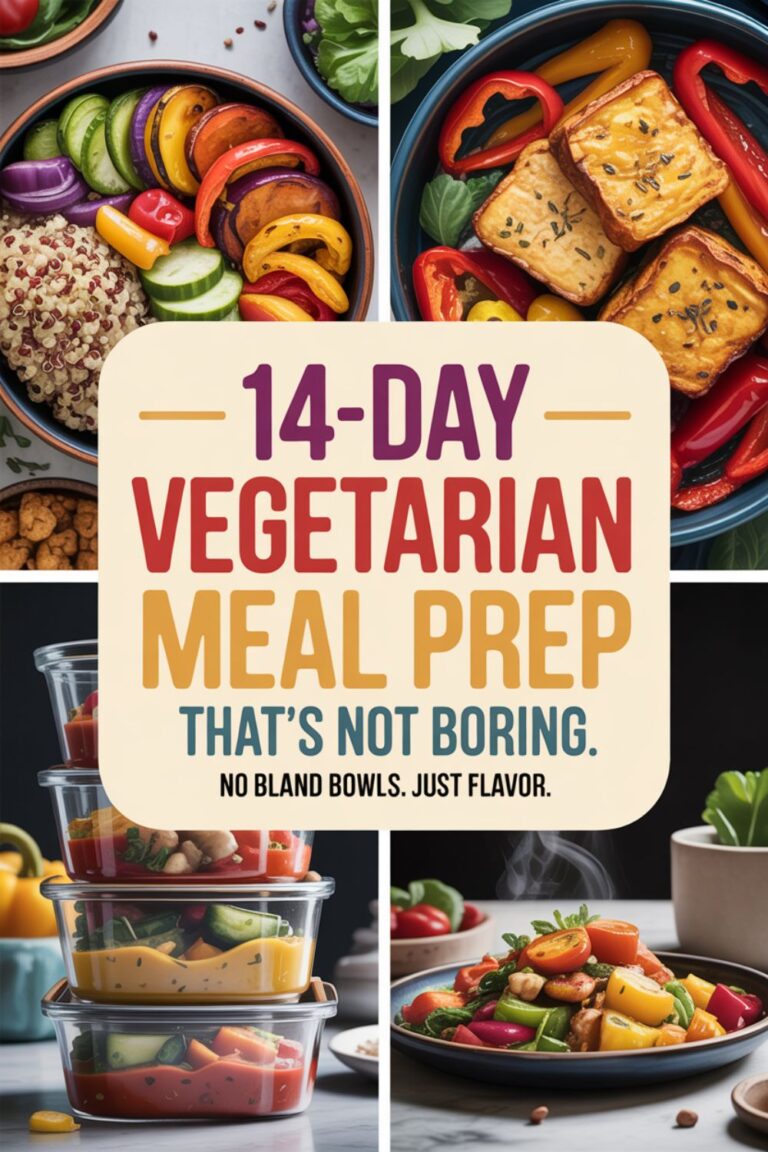 14-Day Vegetarian Meal Prep That’s Not Boring
