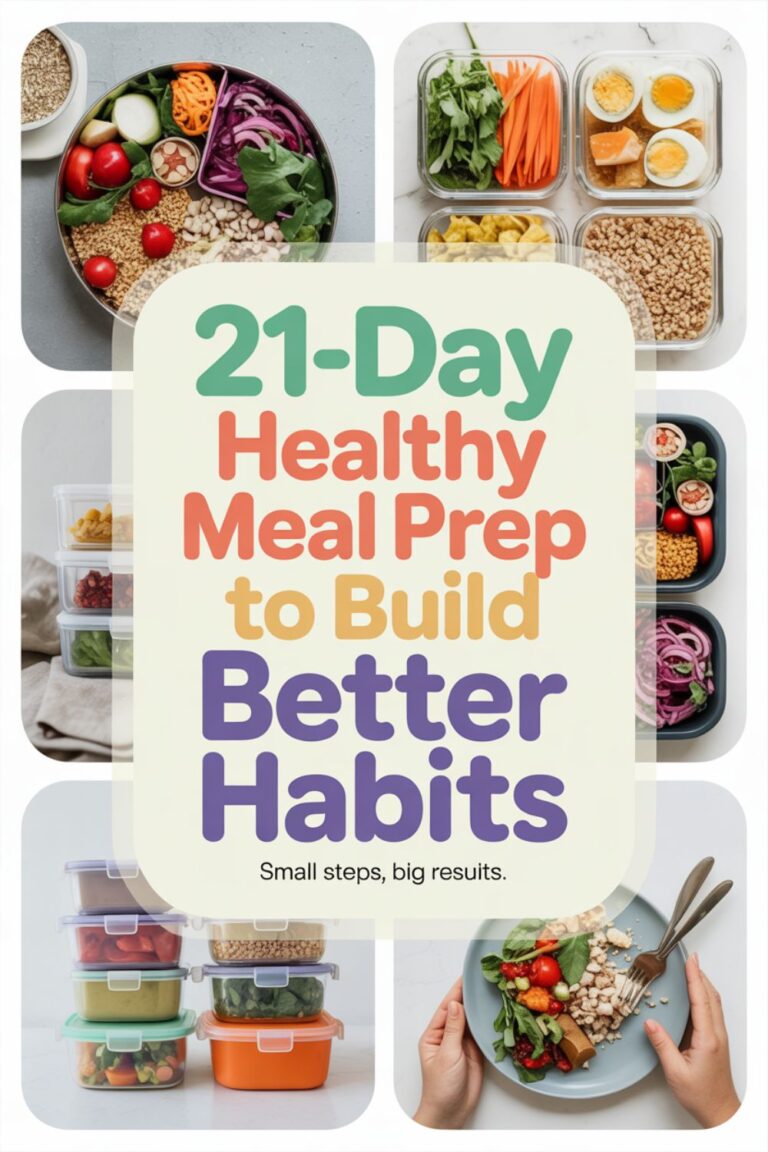 21-Day Healthy Meal Prep to Build Better Habits