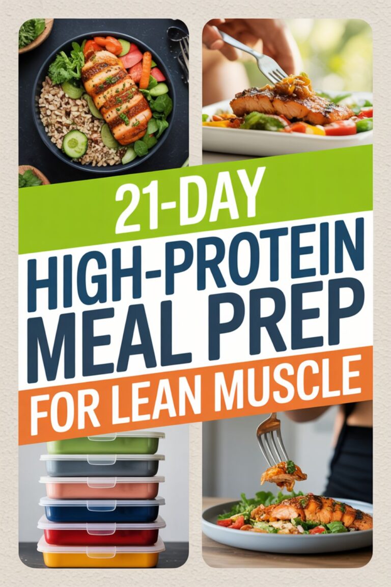 21-Day High-Protein Meal Prep for Lean Muscle