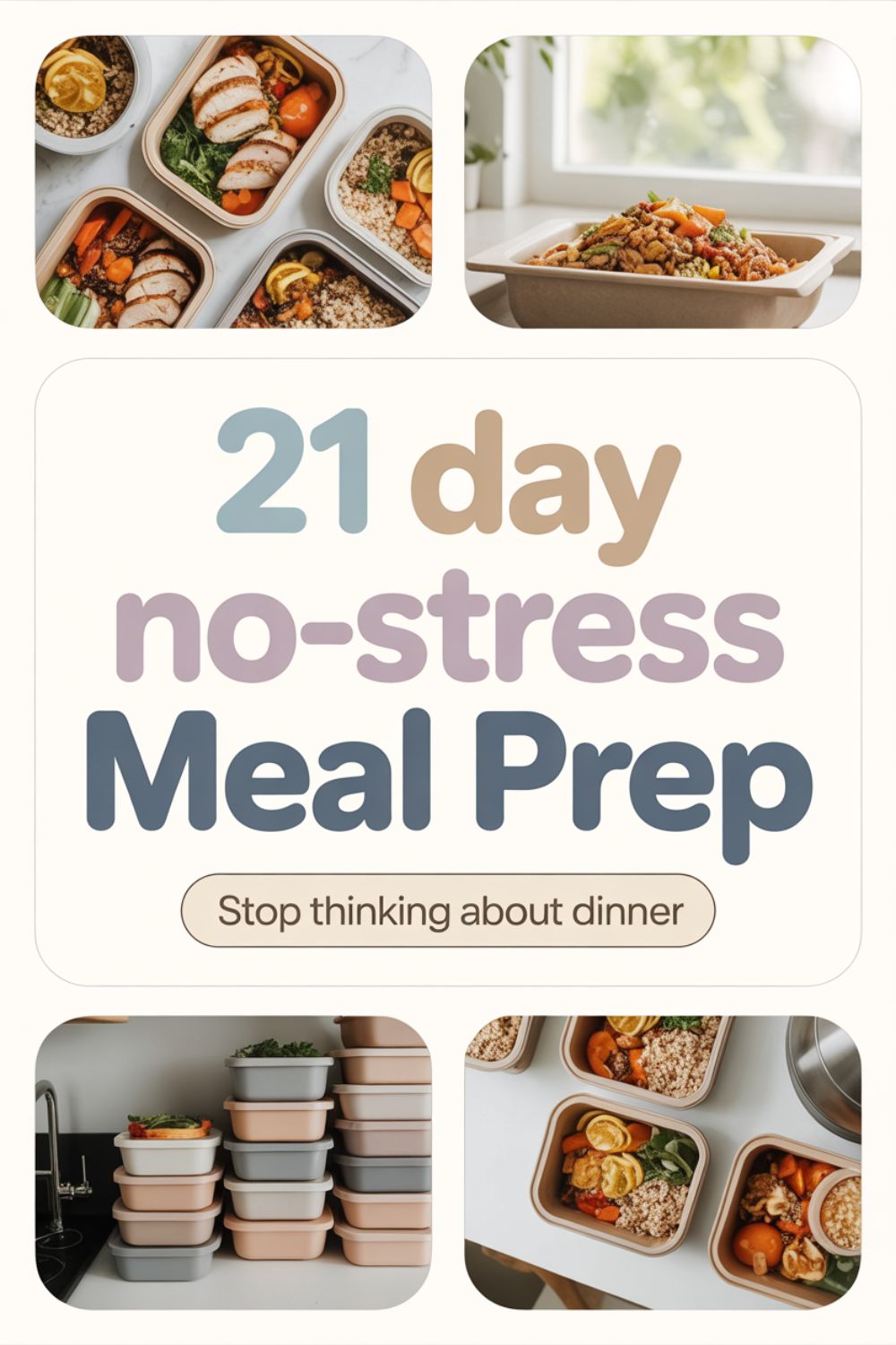 21 Day No Stress Meal Prep Plan