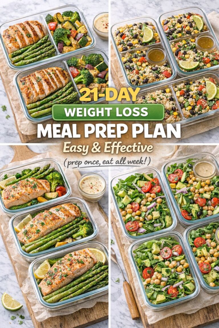 21-Day Weight Loss Meal Prep Plan: Your Ultimate Guide to Effortless Healthy Eating