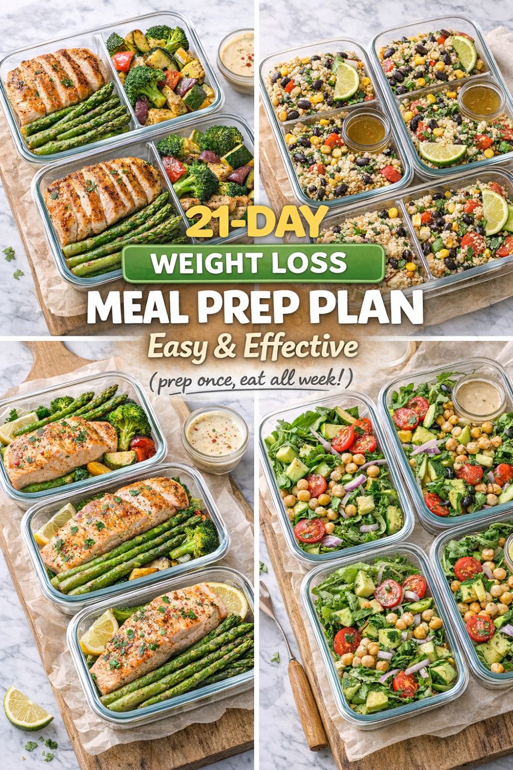 21 Day Weight Loss Meal Prep Plan