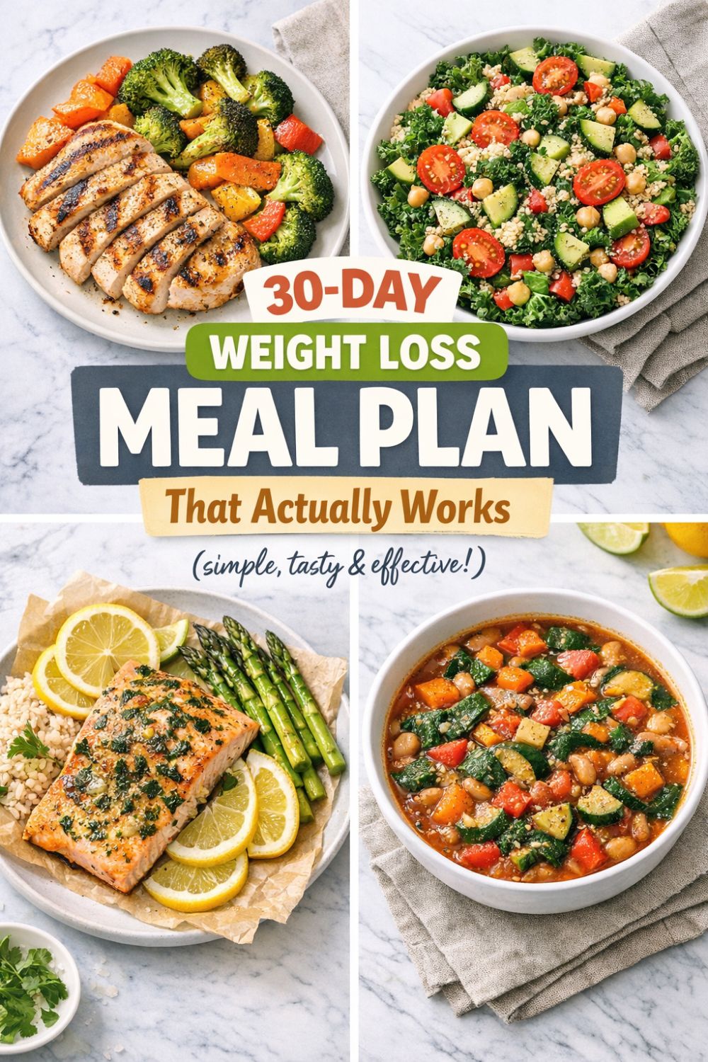 30 Day Weight Loss Meal Plan That Actually Works
