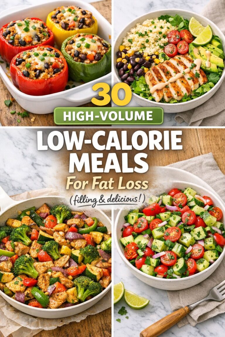 30 High-Volume Low-Calorie Meals for Fat Loss