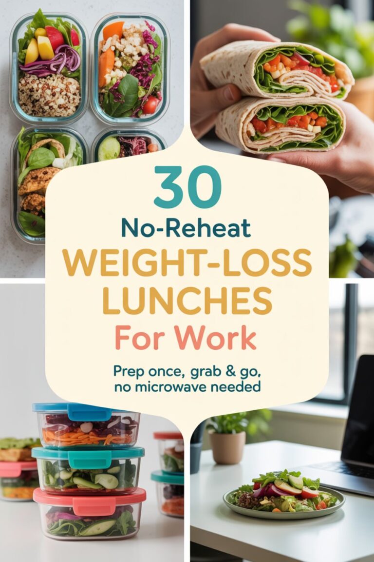 30 No-Reheat Weight Loss Lunches for Work