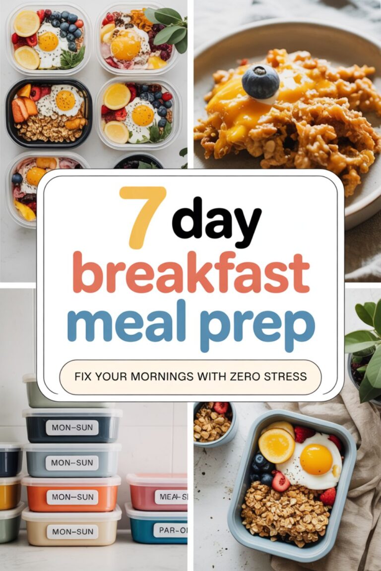 7-Day Breakfast Meal Prep to Fix Your Mornings