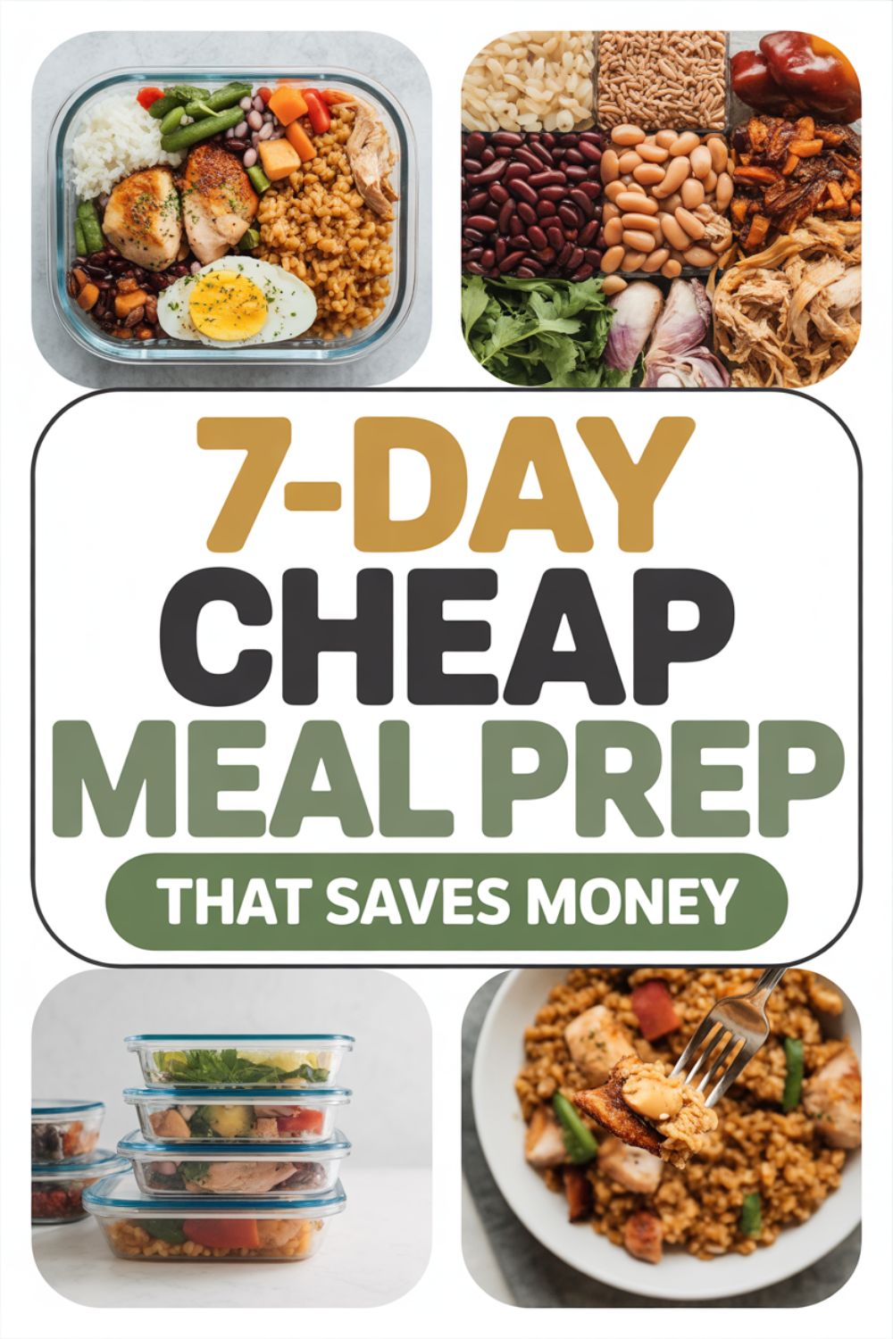 7 Day Cheap Meal Prep That Saves Money