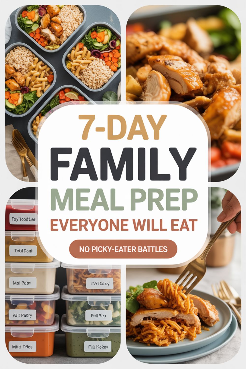 7 Day Family Meal Prep Everyone Will Eat