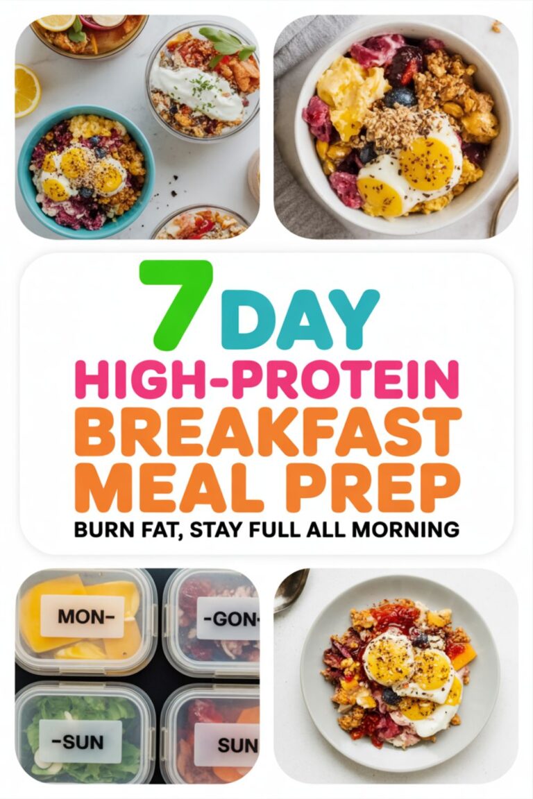 7-Day High-Protein Breakfast Meal Prep for Fat Loss