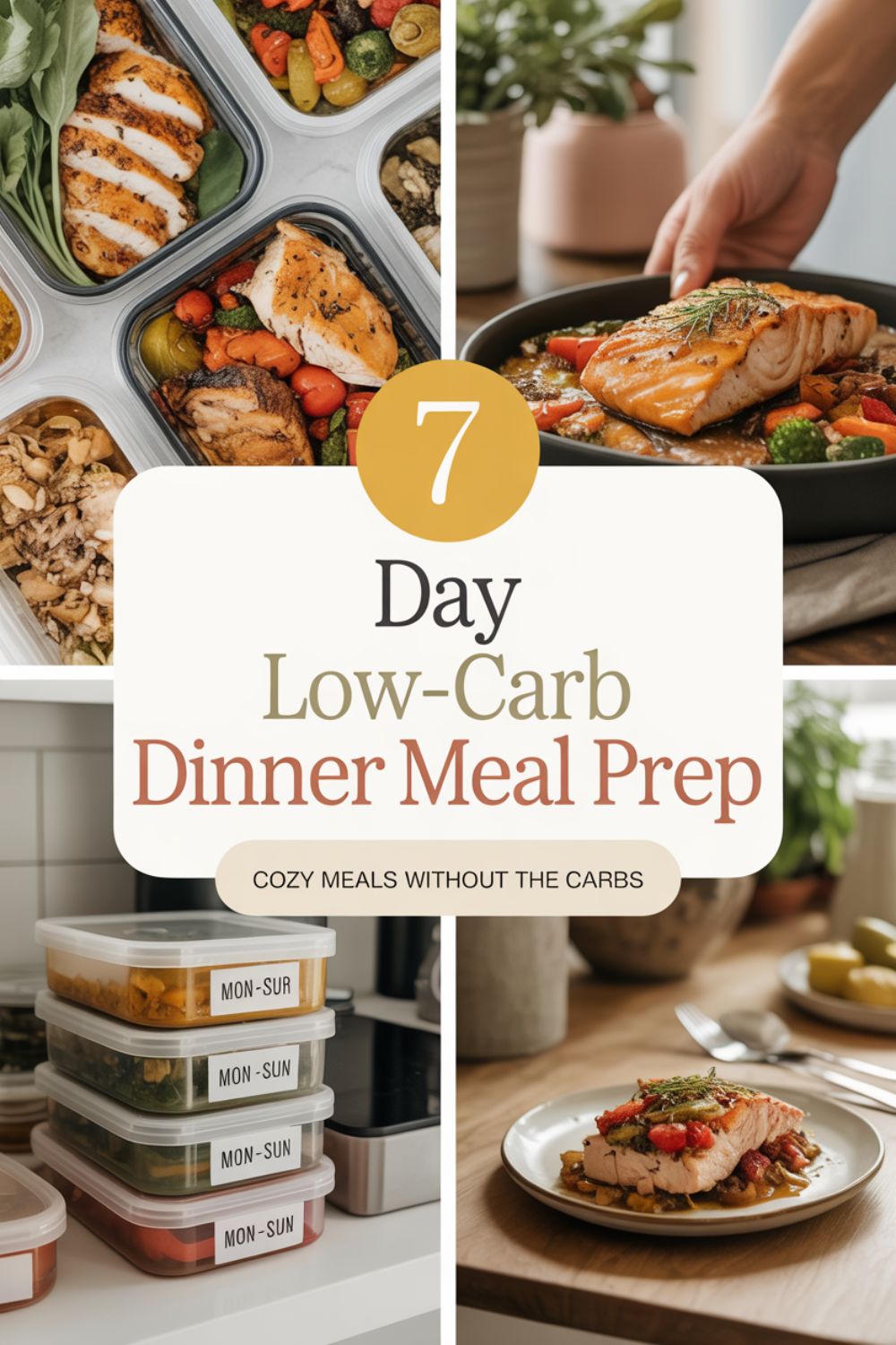 7 Day High Protein Dinner Meal Prep for Fat Loss