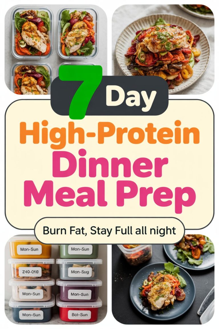 7-Day Low-Carb Dinner Meal Prep That Feels Comforting