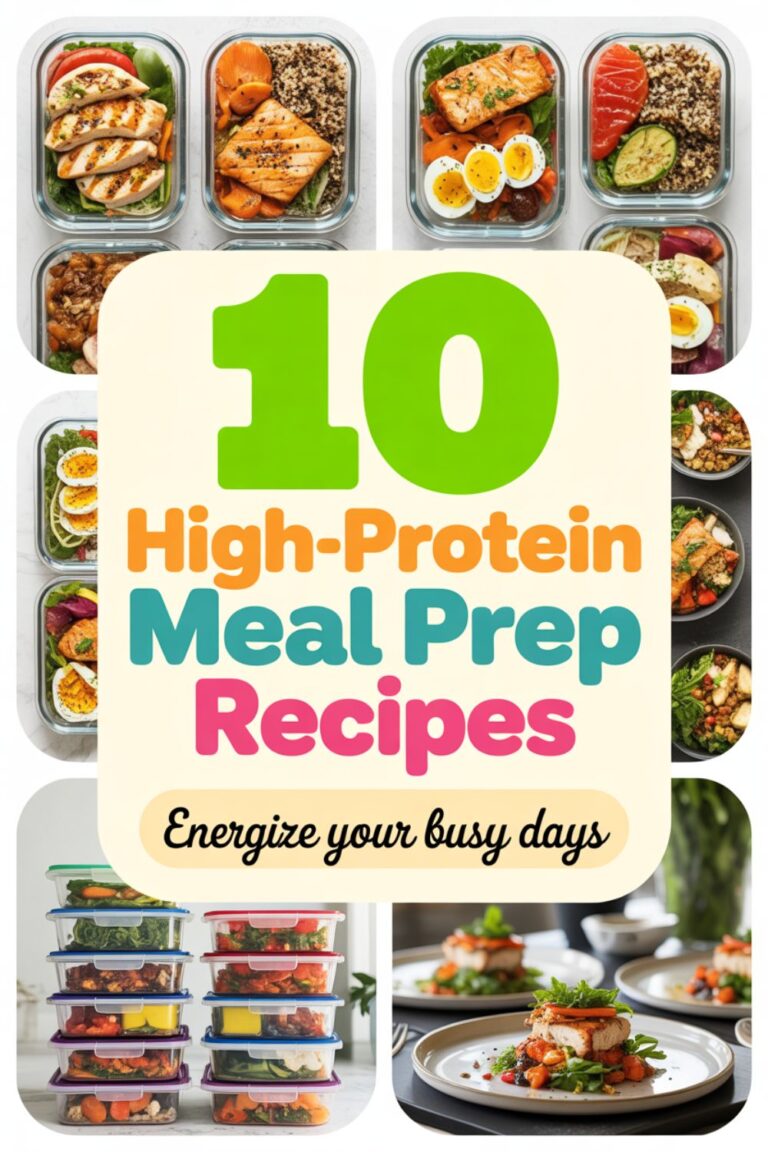 10 High-Protein Meal Prep Recipes for Busy Days