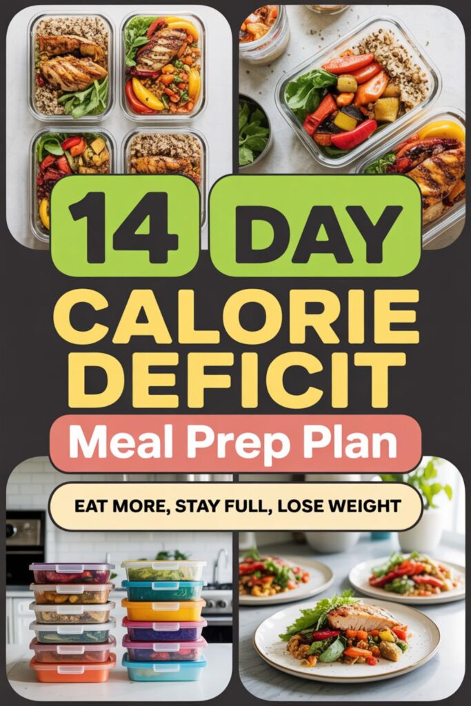 14-Day Calorie Deficit Meal Prep Plan