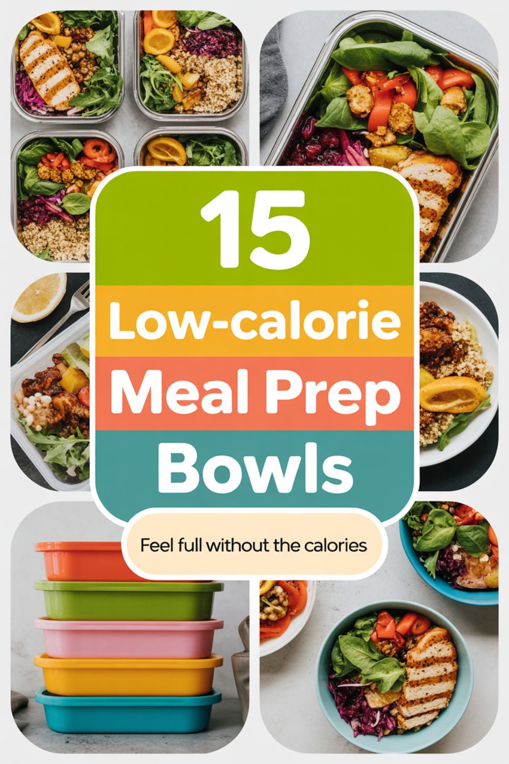 15 Low Calorie Meal Prep Bowls That Actually Fill You