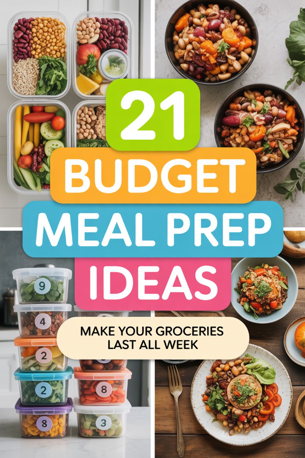 21 Budget Meal Prep Ideas That Stretch Groceries