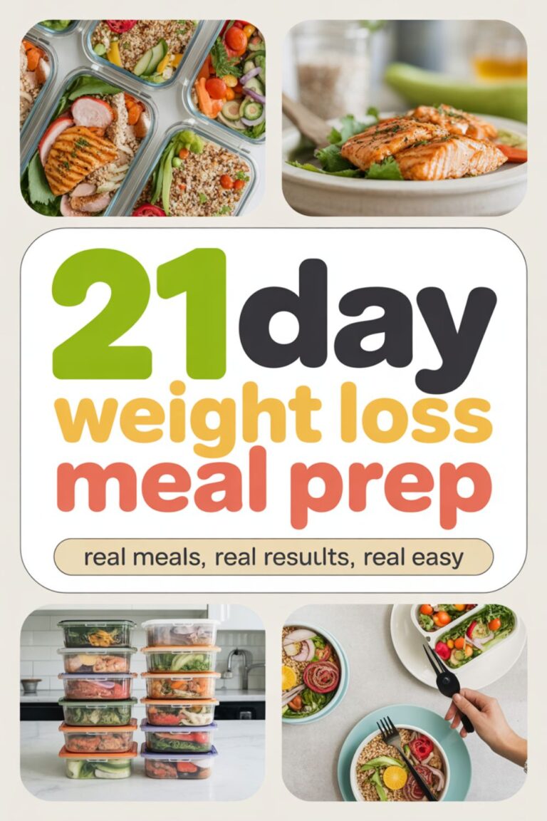 21-Day Weight Loss Meal Prep for Real Results
