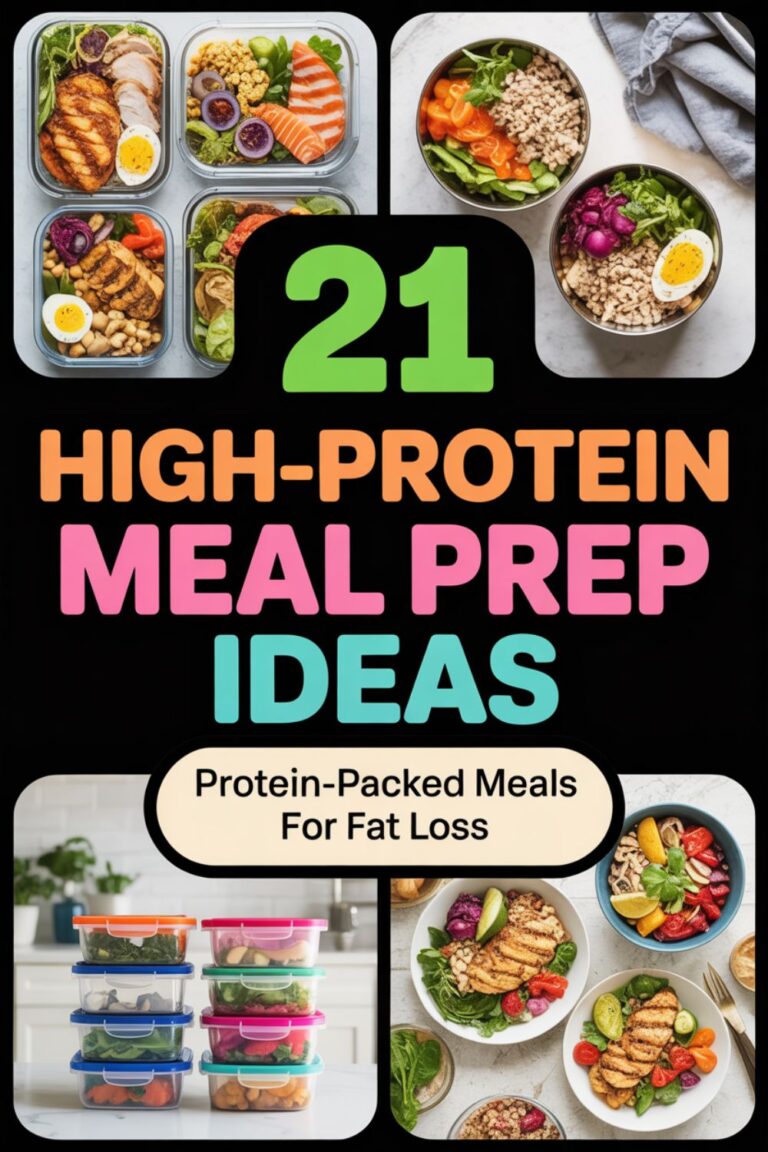 21 High-Protein Meal Prep Ideas for Fat Loss