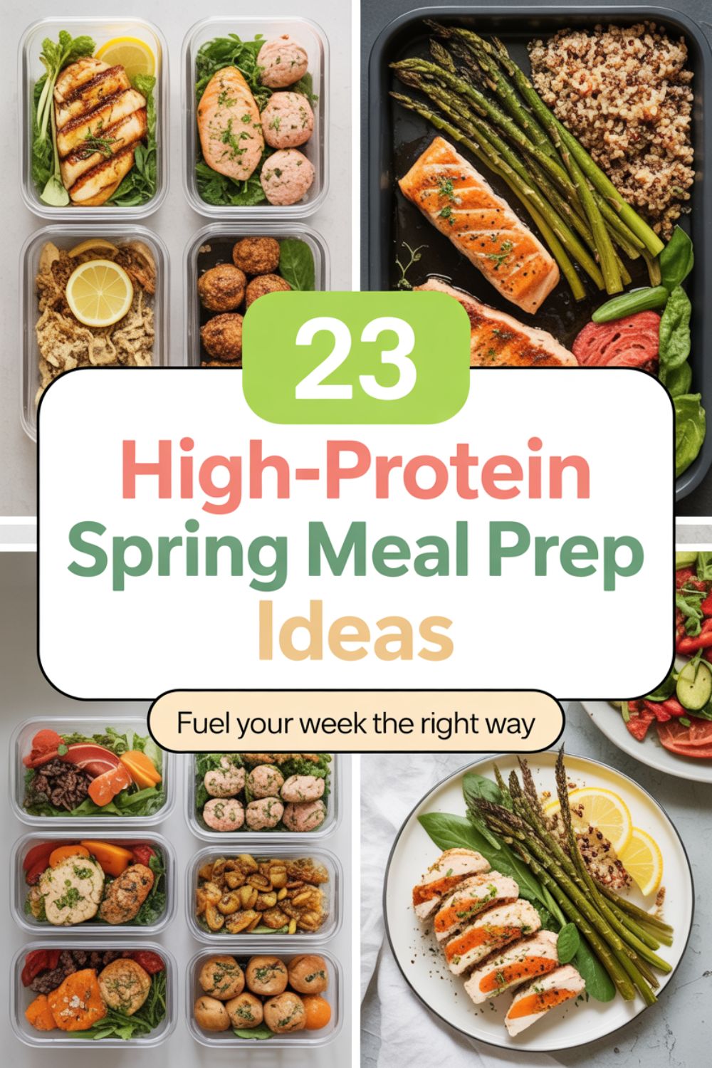 23 High Protein Spring Meal Prep Ideas