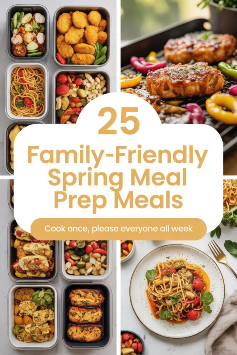 25 Family-Friendly Spring Meal Prep Meals That Actually Work