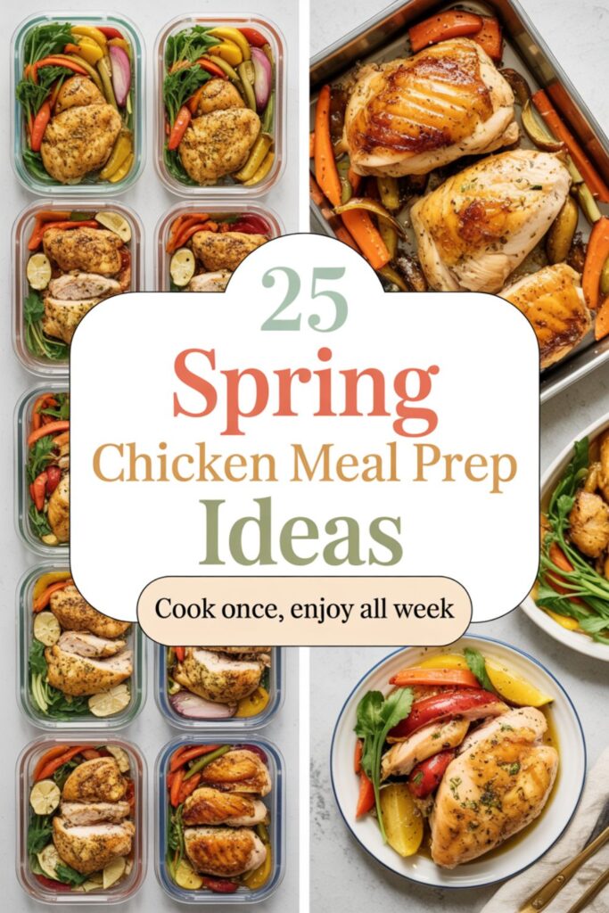 Chicken. Prep 25 Spring Chicken Meal Prep Ideas