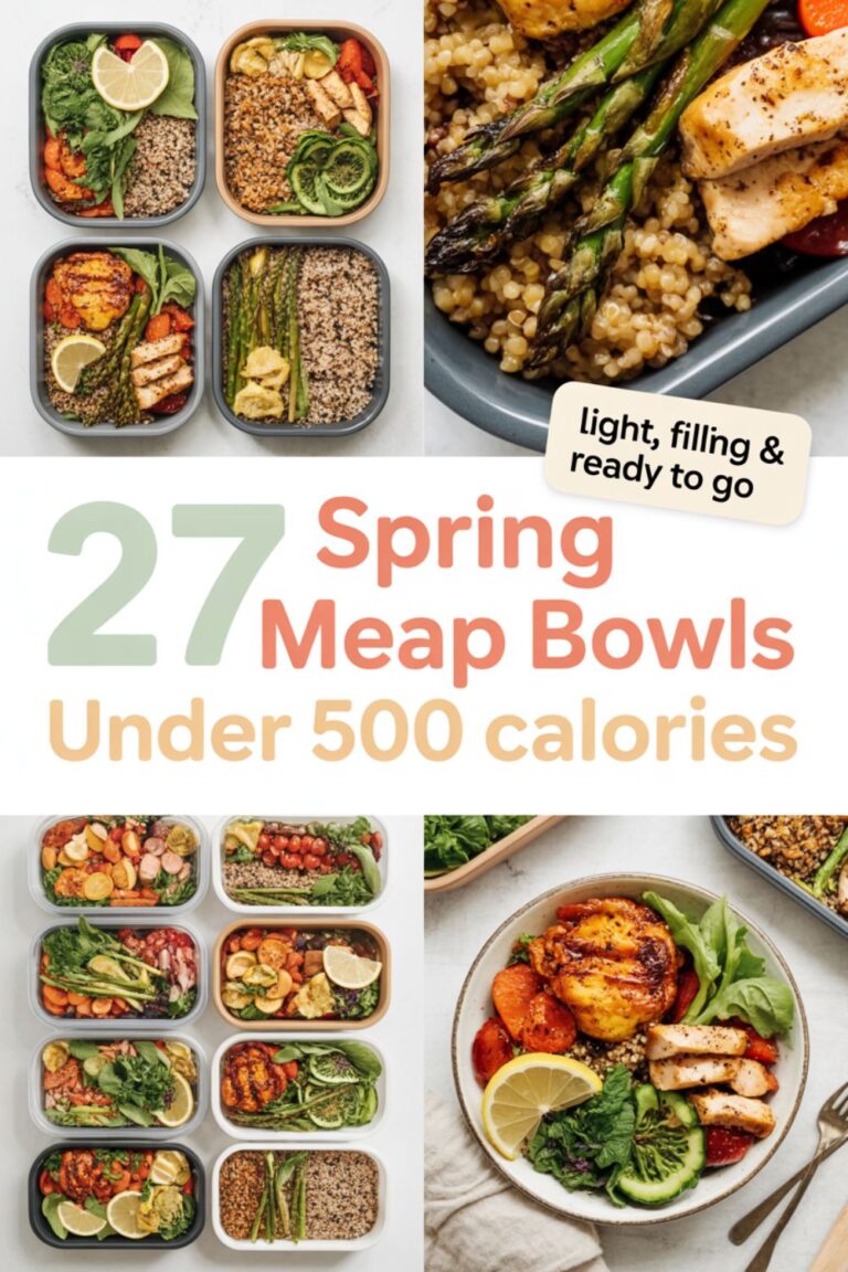 27 Spring Meal Prep Bowls Under 500 Calories