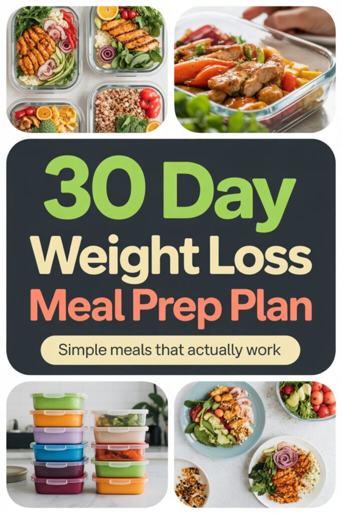 30-Day Weight Loss Meal Prep Plan That Works