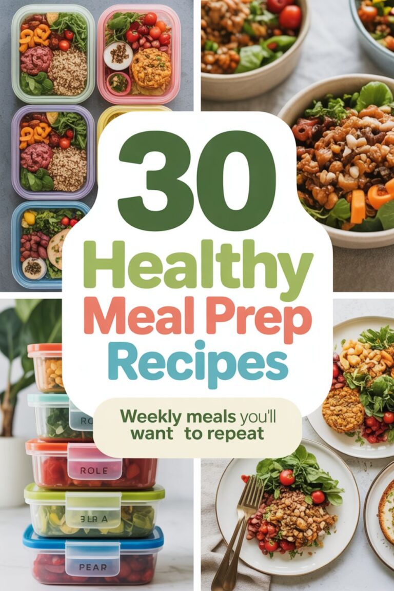 30 Healthy Meal Prep Recipes You Can Repeat