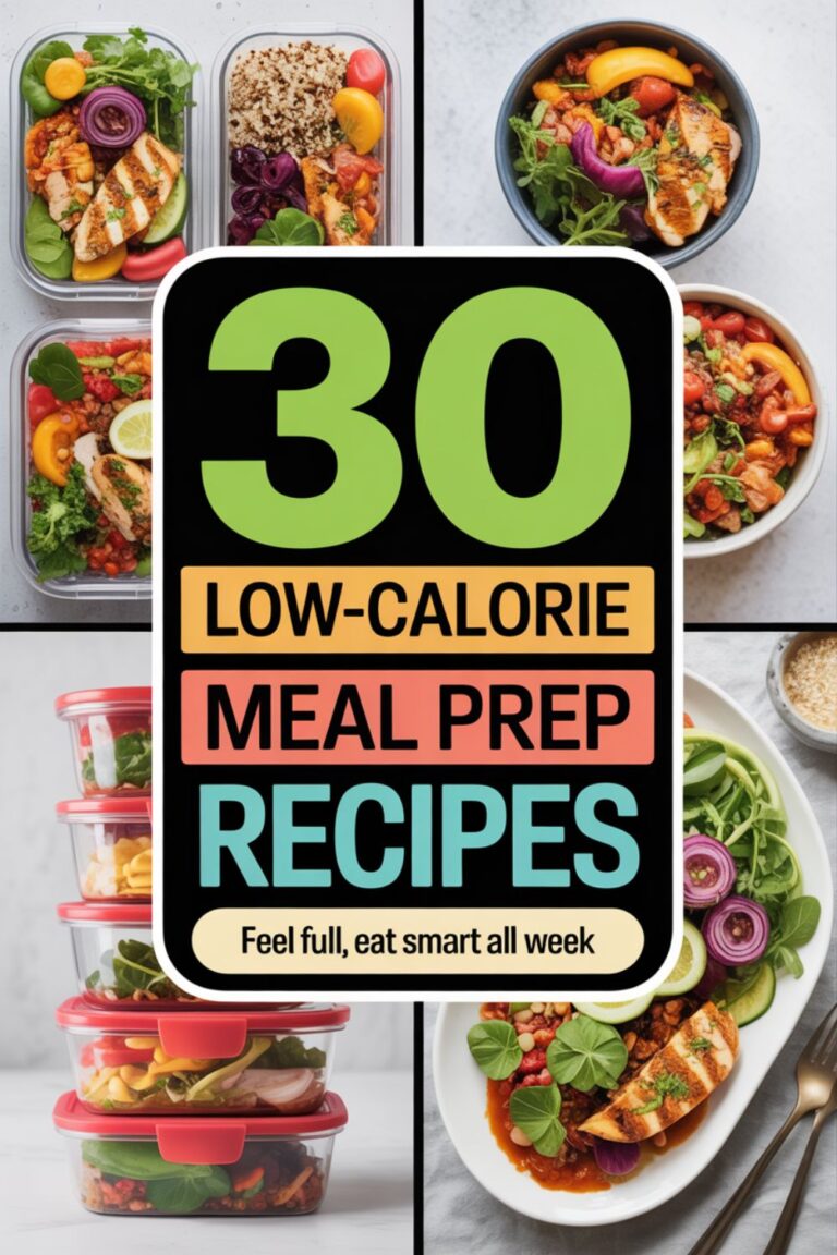 30 Low-Calorie Meal Prep Recipes That Keep You Full
