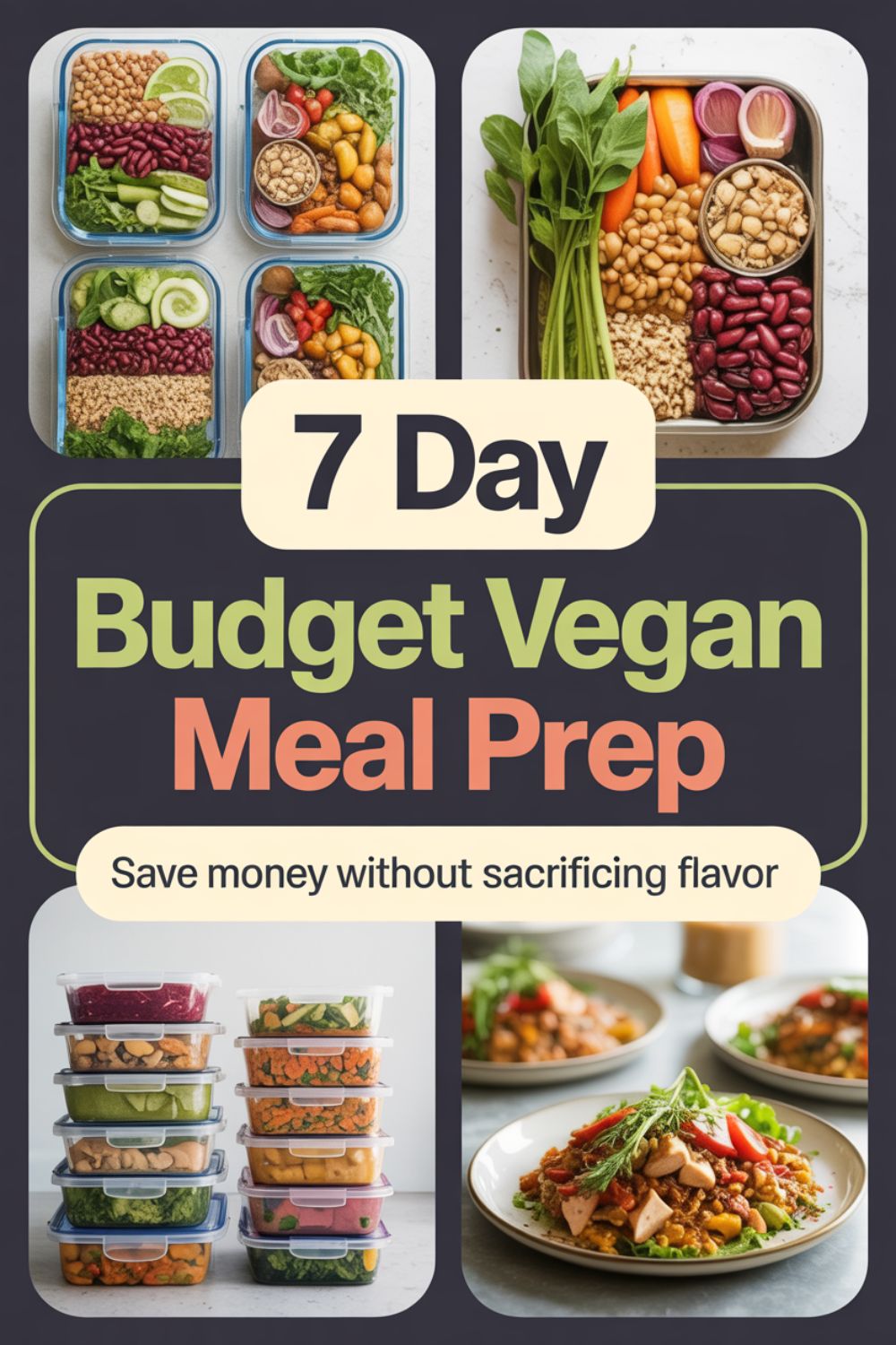 7 Day Budget Vegan Meal Prep Anyone Can Do