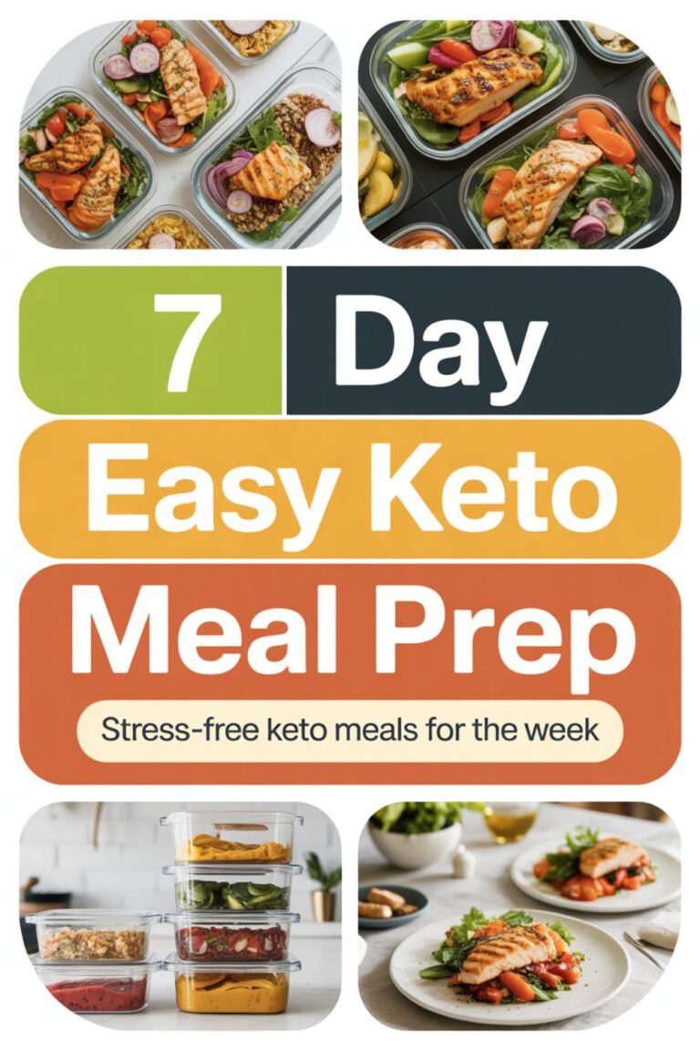 7-Day Easy Keto Meal Prep Without Stress