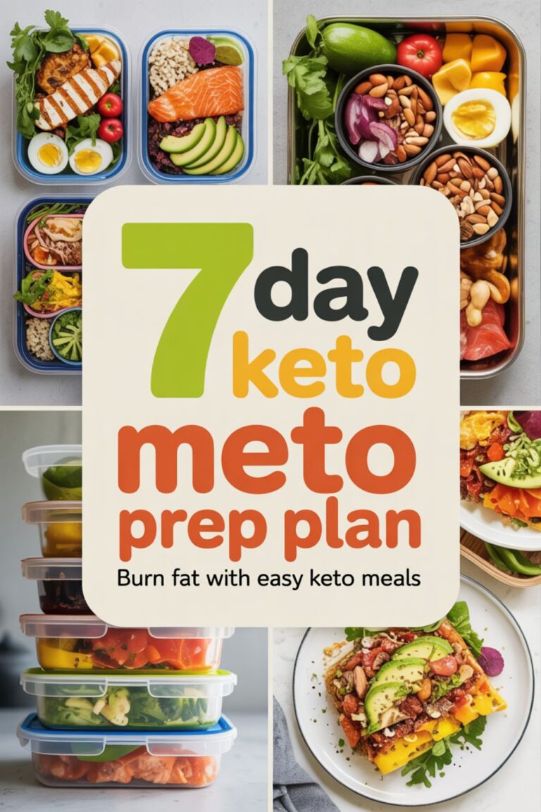 7-Day Keto Meal Prep Plan for Fat Burning