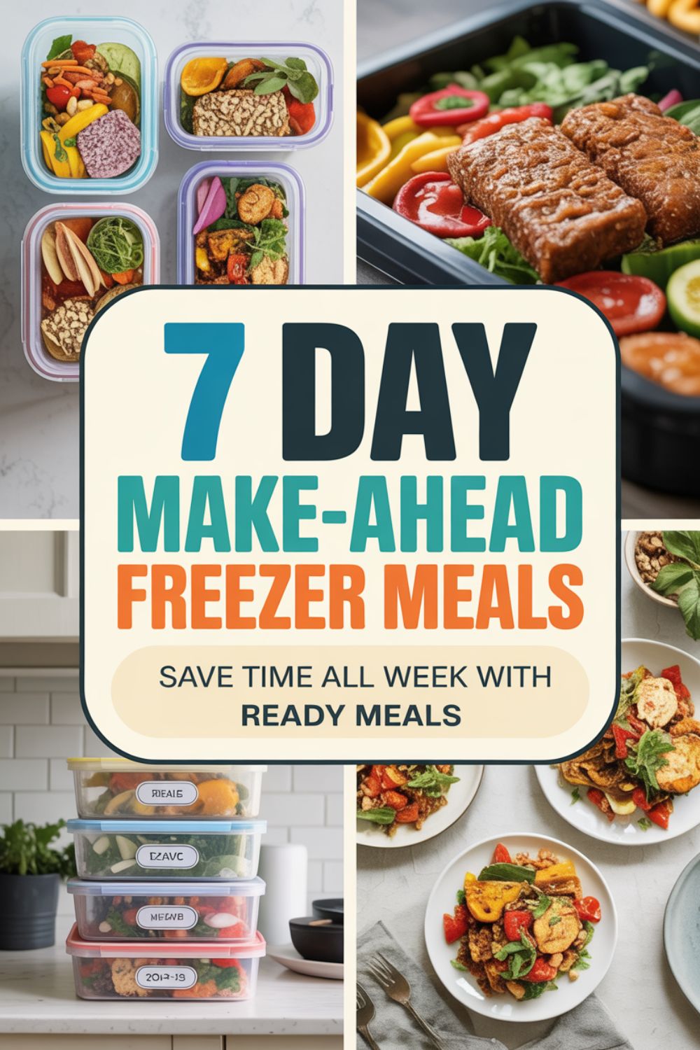7 Day Make Ahead Freezer Meals for Busy Weeks