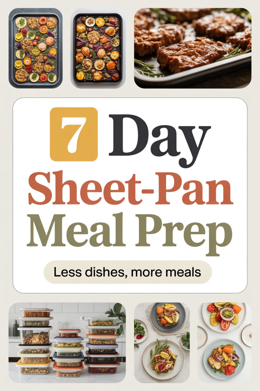 7 Day Sheet Pan Meal Prep for Easy Cleanup