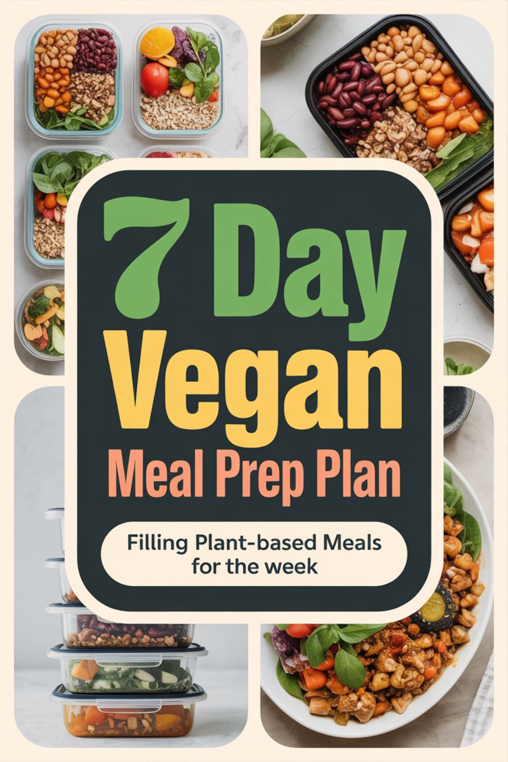 7 Day Vegan Meal Prep Plan That Keeps You Full