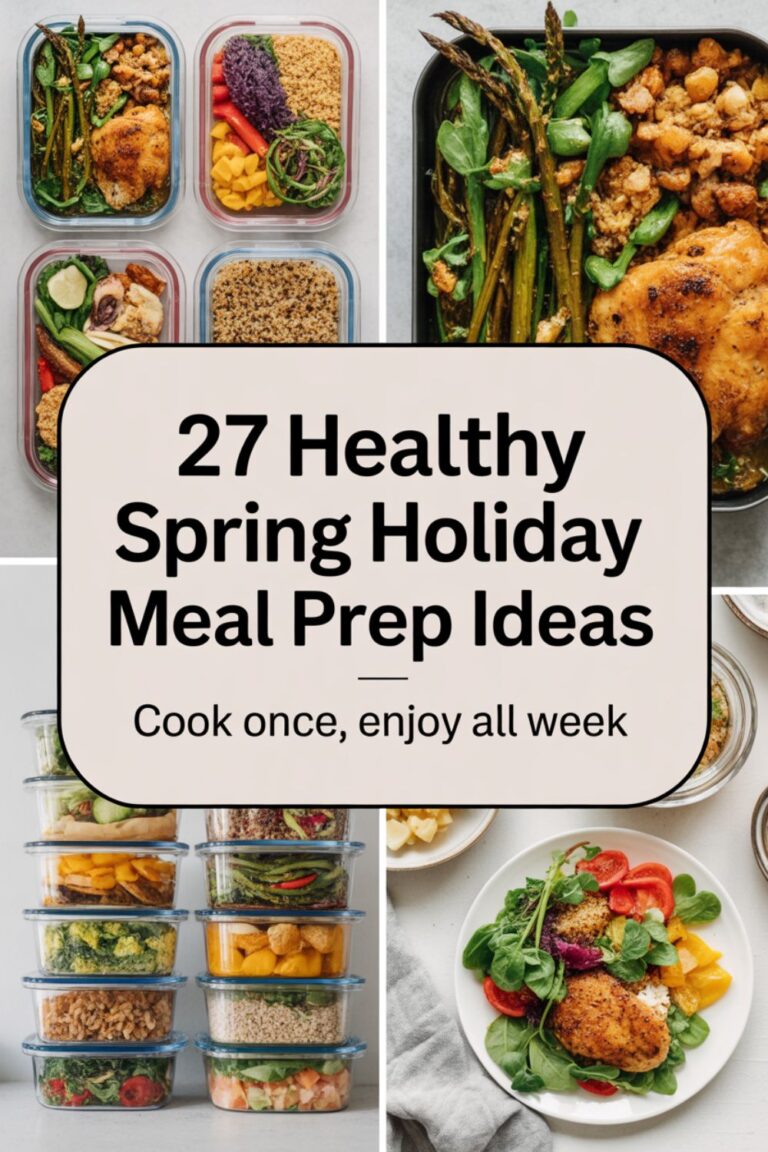 27 Healthy Spring Holiday Meal Prep Ideas That Actually Deliver