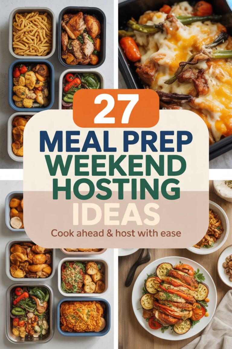 27 Meal Prep Ideas for Weekend Hosting That Actually Work