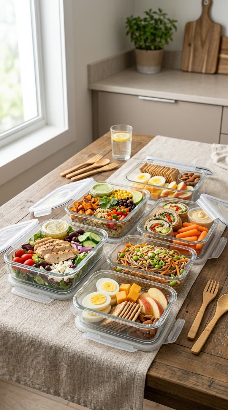 5-Day Lunch Meal Prep For The Work Week (No Reheating Needed)