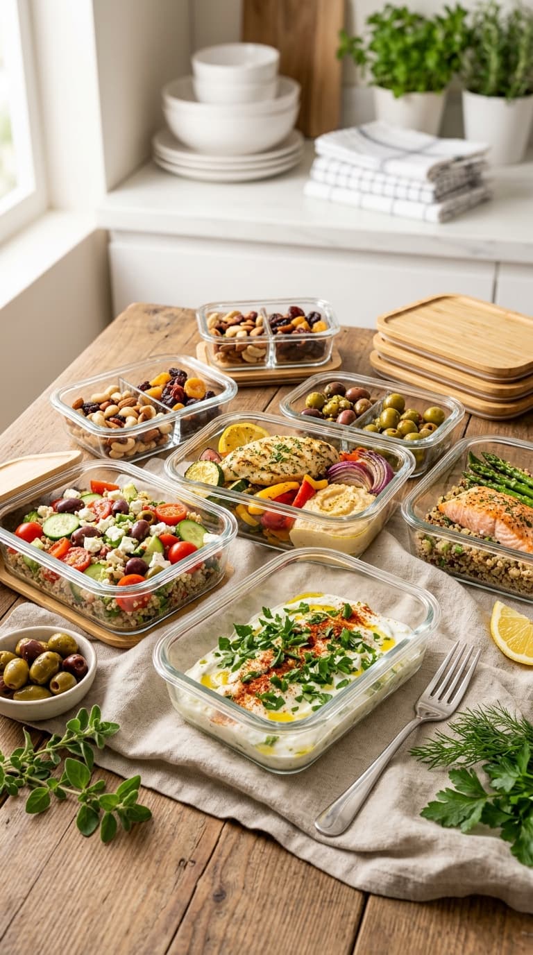 7-Day Mediterranean Diet Meal Prep Plan (2 Hours, All Week Covered)